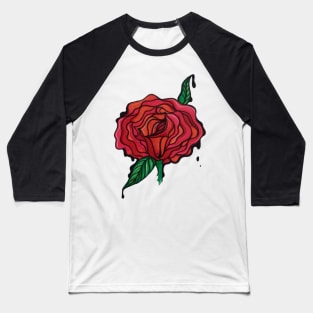 Inked Rose Baseball T-Shirt